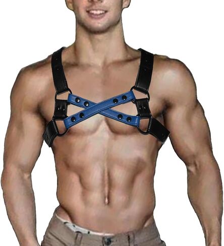 Men's Harness Belt Adjustable Body Chest Harness Belt Clubwear for Halloween Christmas in Kuwait