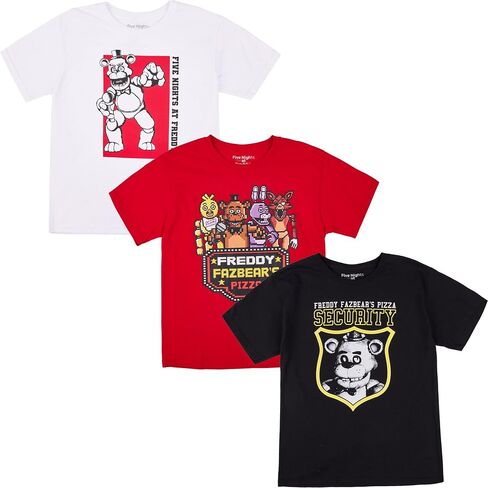 تي شيرت Bioworld Youth Boys Five Night at Freddy's 3pk in Kuwait