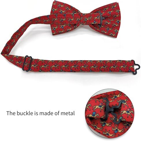 PenSee Horse Racing Bow Tie Men's Horse Animal Men's BowTie 4.7 inch (12cm) Festive Novelty in Kuwait