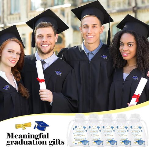 Tondiamo 30 Set Graduation Pins Bulk Class of 2025 Graduation Cap Badges Pins with Cards and Organza Bags Congrats 2025 Souvenir Gift for Student Teacher School in Saudi Arabia