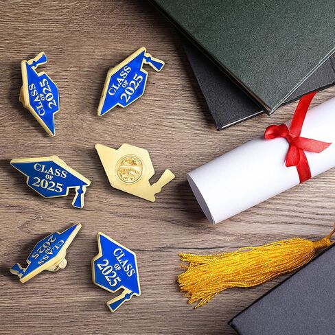 Tondiamo 30 Set Graduation Pins Bulk Class of 2025 Graduation Cap Badges Pins with Cards and Organza Bags Congrats 2025 Souvenir Gift for Student Teacher School in Saudi Arabia