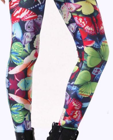 Sister Amy Women's Digital Galaxy Printted Ankle Elastic Tights Legging in Kuwait