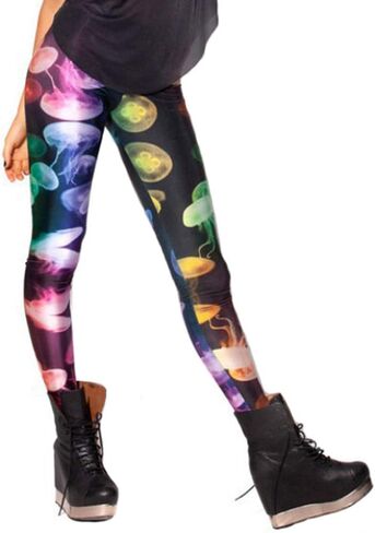 Sister Amy Women's Digital Galaxy Printted Ankle Elastic Tights Legging in Kuwait