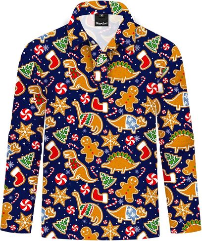 Remimi Kids Mardi Gras Print Polo Shirt St Patricks Day Collared قمصان من 5 إلى 14 عامًا in Kuwait