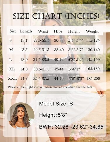 Avidlove Women High Waist Mini Skirt Flowy A Line Ruffle Hem Y2K Cute Skirts Casual in Kuwait