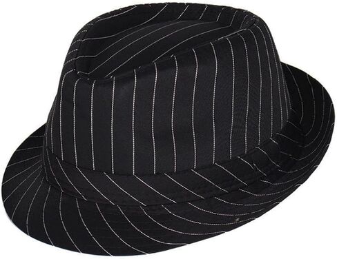 1920s Men Fedora Hat Accessories 20s Men Gangster costume Accessories Short Brim Summer Beach Hat in Saudi Arabia
