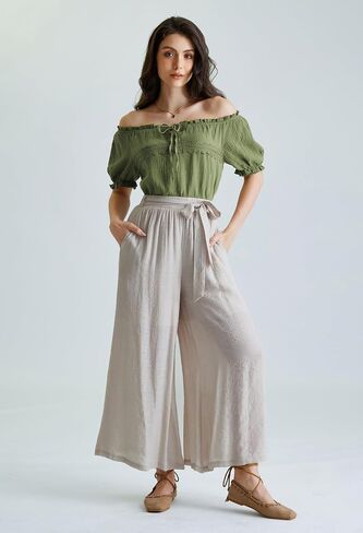 Scarlet Darkness Renaissance Shirt Women Summer Crew Neck Short Sleeve Peasant Tops in Kuwait