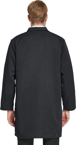 VOGRYE Professional Lab Coat for Men Women Long Sleeve, White, Unisex in Saudi Arabia
