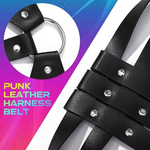 COSYDAYS Leather Harness Belt Black Body Harness for Women in Kuwait