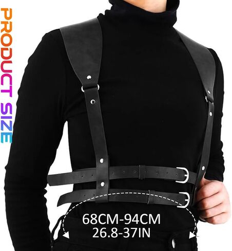 COSYDAYS Leather Harness Belt Black Body Harness for Women in Kuwait