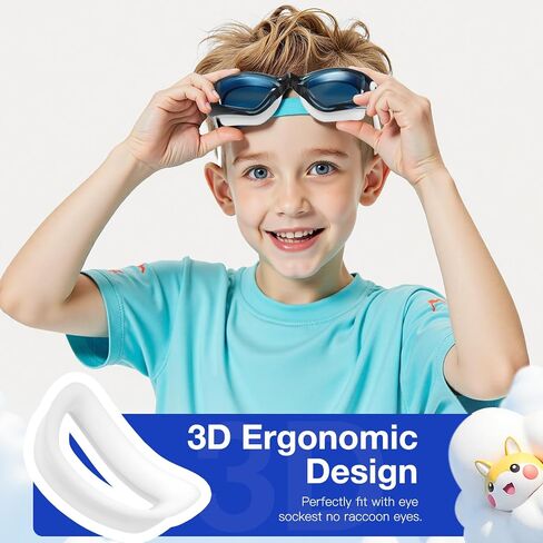Braylin Kids Swim Goggles, 2-Pack Swimming Goggles for Children, Teens, Boys or Girls, UV Protection Swim Pool Goggle in Saudi Arabia