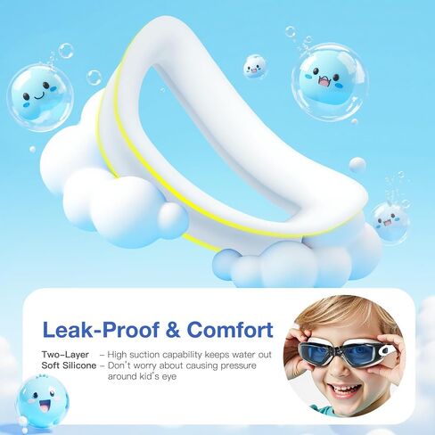 Braylin Kids Swim Goggles, 2-Pack Swimming Goggles for Children, Teens, Boys or Girls, UV Protection Swim Pool Goggle in Saudi Arabia