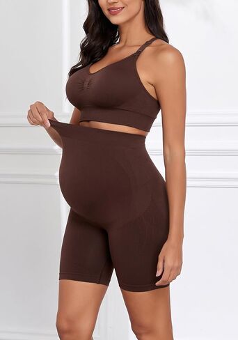 Lataly Womens Nursing Maternity 2 Piece workout Set for Breastfeeding-Bra&Yoga Shorts for Pregnancy Activewear Outfit in Saudi Arabia