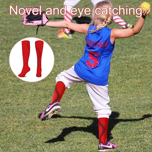 Xtinmee 6 أزواج فتاة Softball Socks Neon Pink Sport Sock Gifts for Girls Team Stuff in Kuwait