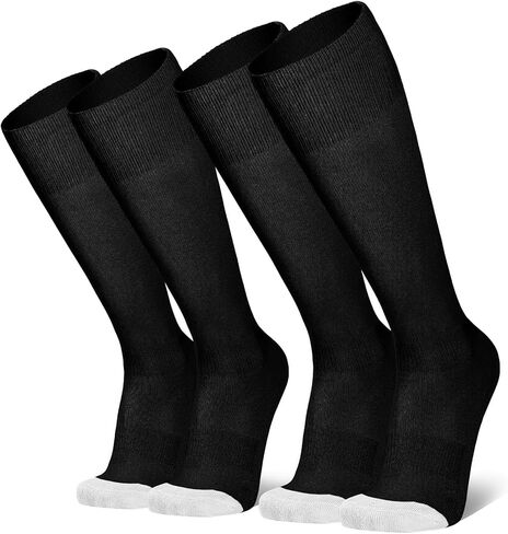 2 Pairs Baseball Soccer Softball Socks for Youth Adult Over-the-Calf Knee High Socks for Boy Girl in Kuwait