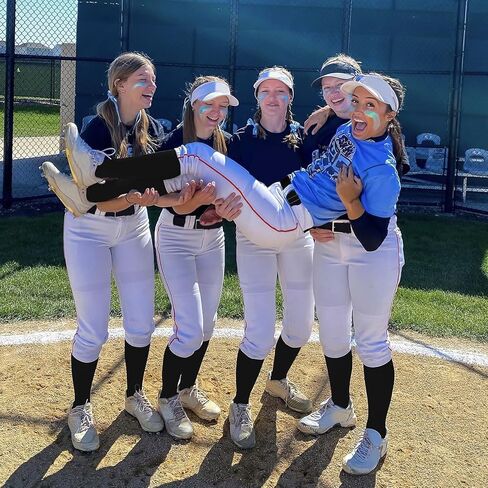 2 Pairs Baseball Soccer Softball Socks for Youth Adult Over-the-Calf Knee High Socks for Boy Girl in Kuwait