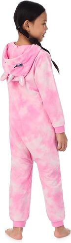 Saint Eve Kids Pajamas Onesie for Boys & Girls-Soft Soft Fleece Hooded zip-up pjs ، Fun Blue Shark & ​​Pink Unicorn Sleep in Saudi Arabia