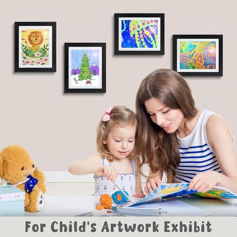 Golden State Art, 10x12.5 Kids Art Frames, Front-Opening Picture Frame Great for Kids Drawings, Artworks, Children Art Projects, Schoolwork, Home or Office (Black Set of 2) in Saudi Arabia