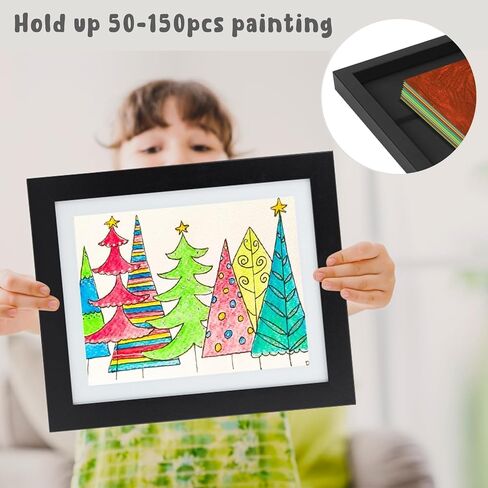 Golden State Art, 10x12.5 Kids Art Frames, Front-Opening Picture Frame Great for Kids Drawings, Artworks, Children Art Projects, Schoolwork, Home or Office (Black Set of 2) in Saudi Arabia