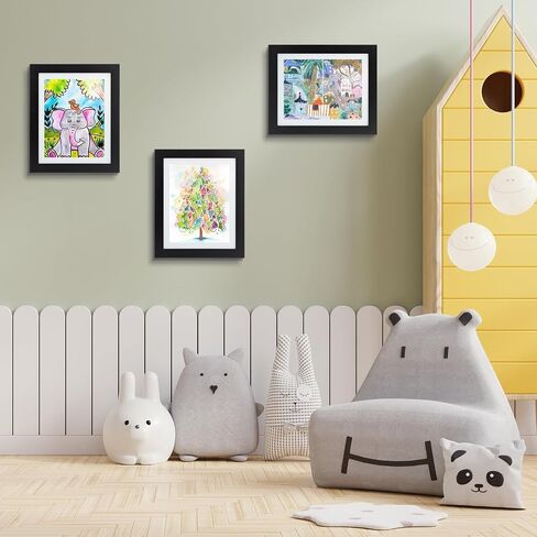 Golden State Art, 10x12.5 Kids Art Frames, Front-Opening Picture Frame Great for Kids Drawings, Artworks, Children Art Projects, Schoolwork, Home or Office (Black Set of 2) in Saudi Arabia