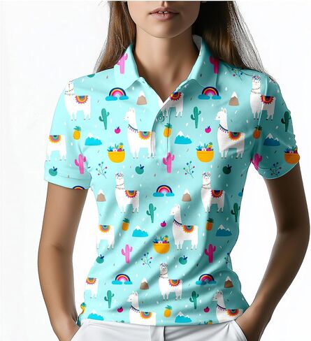 Womens Golf Shirt Funny Golf Shirts for Woman Short Sleeve Shirts for Tennis in Kuwait