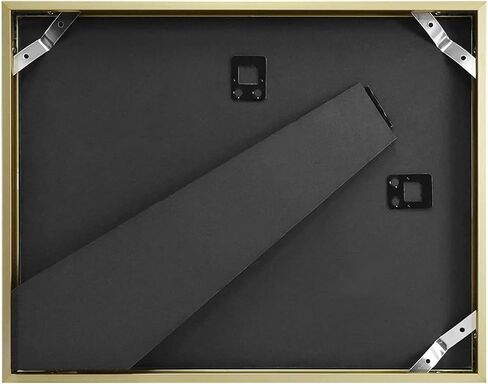 Golden State Art, 8.5x11 Aluminum Certificate Frame, Metal Diploma Frames for 8.5 x 11 Documents, Real Glass Front with Easel Stand (Gold, 1 Pack) in Saudi Arabia