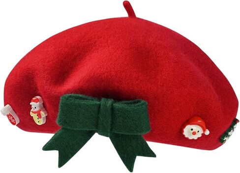 DANMY Santa Hat, Christmas hat, Wool Christmas hat, Santa Hat Adult Women Young Girls Holiday Party in Saudi Arabia