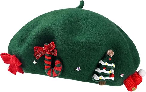 DANMY Santa Hat, Christmas hat, Wool Christmas hat, Santa Hat Adult Women Young Girls Holiday Party in Saudi Arabia