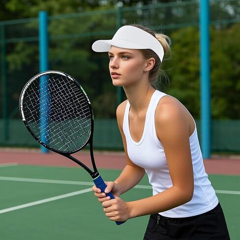 2 Pcs Women Men Visors Sports Sun Visor Hats Cotton Tennis Golf Visor Hat UV Protection Summer Beach Baseball Cap in Saudi Arabia