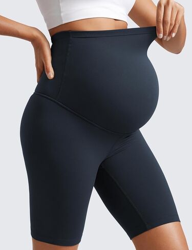 CRZ Yoga Womens Butterluxe شورتات راكب الدراجة النارية الأمومة فوق البطن 8 " - الحمل يوجا تمرين Activewear in Kuwait