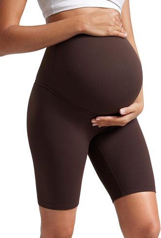 CRZ Yoga Womens Butterluxe شورتات راكب الدراجة النارية الأمومة فوق البطن 8 " - الحمل يوجا تمرين Activewear in Kuwait