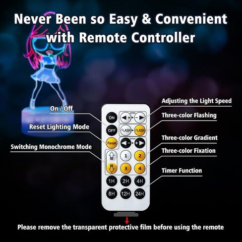 3D Night Light Gifts: Fans Merch, Table Lamp with Remote Control and Smart Touch, Singer Gifts for Girls Room Decor Music Party Birthday Christmas in Saudi Arabia