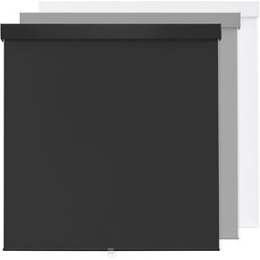 100 ٪ Blackout Roller Shades الستائر اللاسلكية للنوافذ الداخلية ، وظلال النافذة الحرة المنسدلة ، وحماية النسيج الحراري للأشعة فوق البنفسجية ، وصياغة حارس النافذة للمنزل ، والمكتب ، والأسود ، و 34 "W × 72" ساعة
