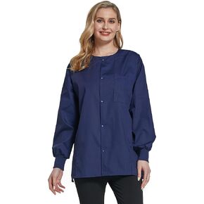 Vogrye Workwear Professionals Women Up Scrubs Jacket Snap Front
