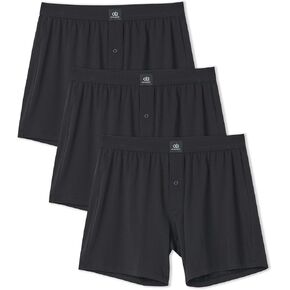 David Archy Cofted Cotton Boxers for Men Men Loot Fit Men Influar Men Men Shorts Posts for Men 3 أو 5 Pack