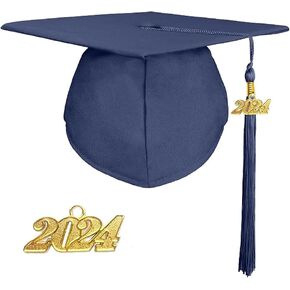 goprety Matte UNIS ex Graduation Cap with 13 Color Matched Tassel and 2025 Year Charm