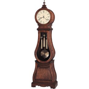 Howard Miller Volhard Grandfather Clock II ، Wood Finish & Convex Glass Crystal مع حركة ألمانية أحادية الصرافة ، Dial Dial Pendulum Bob Clocks Floor Clocks لغرفة النوم وديكور المنزل