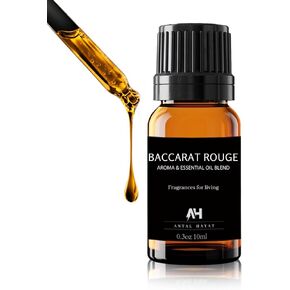 Baccarat Rouge Diffuser Oil 10ml – Luxury Hotel Scent for Home – Saffron, Jasmine, Ambergris & Oakmoss – Long Lasting Essential Oil Blend – HVAC & Ultrasonic Diffuser Refill