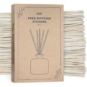 UCC 200PCS REED Diffuser Sticks ، 10 بوصة راتان الطبيعية للزيت العطري ، عصي الزيت المعطر الممتاز ، عصي إعادة ملء الرائحة للعلاج العطري ، العطور المنزلية ، وحرف DIY