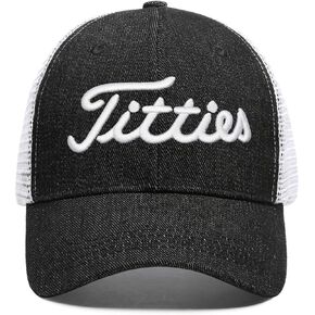 Titties مضحكة قبعة سائق الشاحنة للجولف للرجال