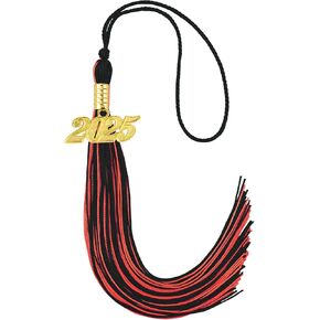 Blue Gold Graduation Tassel with Gold 2025 Charms Grad Cap Hat Headband Decor Graduation Decorations Class of 2025 Congrats Grad Photo Ceremonies Accessories Gifts for Graduate Party Favors Supplies