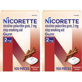 Nicorette 2 mg علكة النيكوتين للمساعدة في التوقف