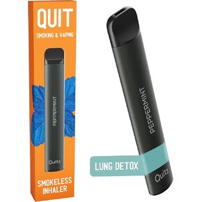 Quitz Natural Flavored Air Inhaler | No Heating Non-Electric Vaporless Puffer | Replace Bad Habits, Reduce Cravings | Quit Smoking, Quit Vaping Smokeless Inhaler | Nicotine-Free Lung Detox