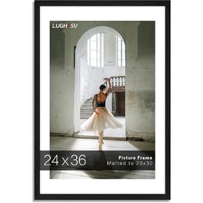 27 × 40 إطار صورة كبير للجدار ، الجدار العمودي أو الأفقي معلق إطار ملصق كبير للصور والملصقات ، إطار الملصقات 24 × 36 مع MATR 27x40 بدون حصيرة