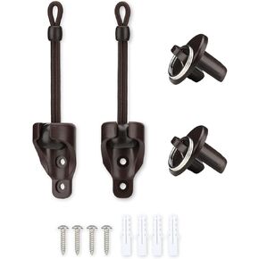 Sun Shade Parts Bungee Kit and End Cap,Weather Resistance,for Coolaroo Exterior Roller Shade,Outdoor Blinds,Roller Shades(Sand,2 Set)