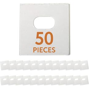 Impresa Clear Vertical Blind Repair Tabs - 20 Clear, Stick-On Tabs (10 Sets) with 2 Alcohol Wipes - Great for Sliding Door, Window, Patio Blinds - Simple Blind Fixing Solution in Saudi Arabia