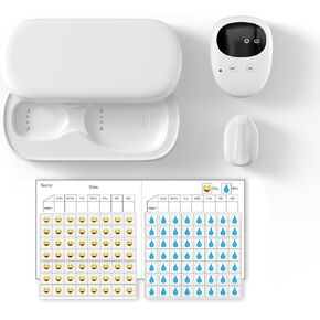 Wireless Bedwetting Alarm for Boys and Girls USB-C Rechargeable, High Sensitivity, Loud Sound, Strong Vibration, Pee Alarm, Bedwetting Solutions, Night Time Potty Training, Bed Alarm for Kids