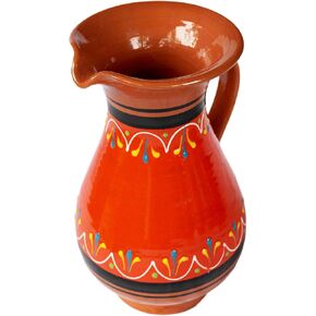 Cactus Canyon Ceramics الإسبانية Terracotta 2 كوارت إبريق ، أصفر
