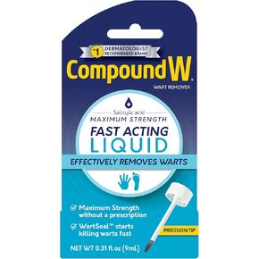 Compound W Maximum Strength Fast Acting Liquid Wart Remover, 0.31 fl oz