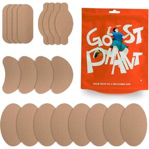 Moleskin for Feet, Moleskin Adhesive Pads, Mole Skin Patch for Blisters, Shoes, Toes, Heel | Blister Prevention Tape Pads Reduce Friction - 8 Sheets (48 Pieces Total)